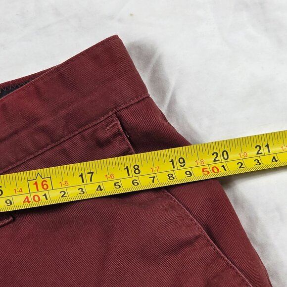 Volcom Corpo Class Mens Chino Shorts Size 36 Red Casual Lightweight Outdoors - Picture 7 of 9